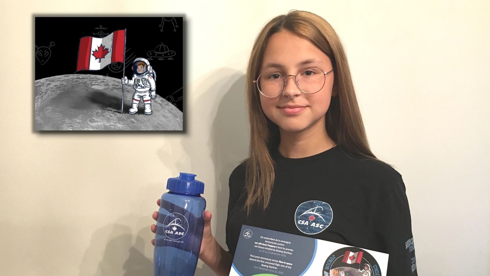 Rosalie Vachon est fin prête pour son camp d'astronautes juniors