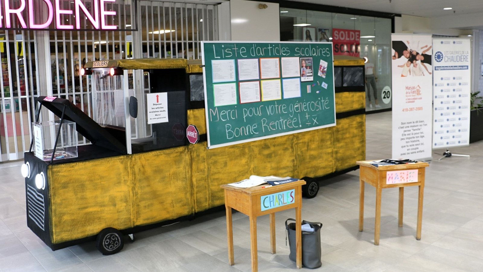 Appel aux dons de matériels scolaires neufs pour des enfants de la Nouvelle-Beauce