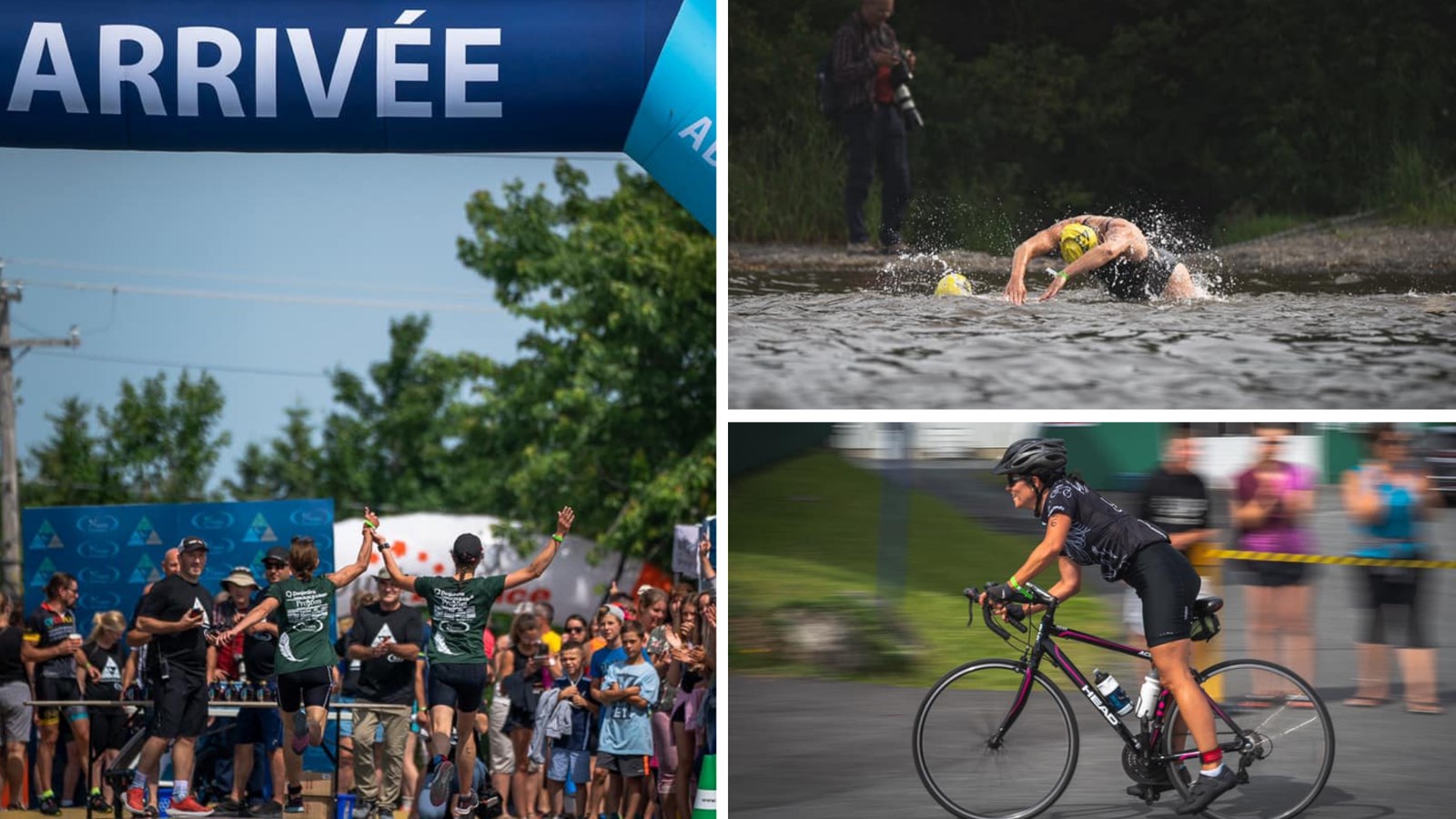 Le premier Triathlon des Abénakis fait bouger Sainte-Aurélie