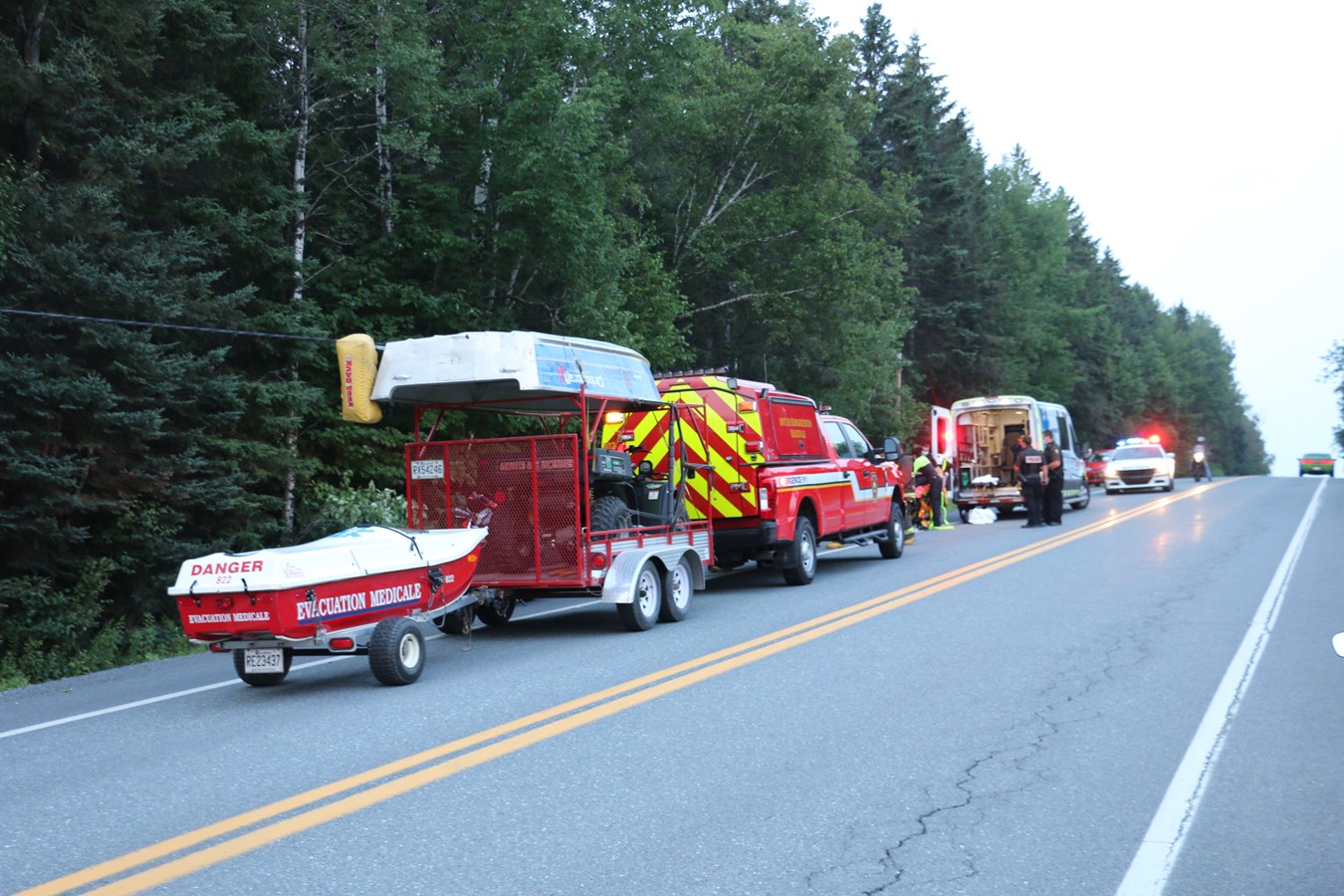 Accident à Beauceville : le motocycliste est hors de danger