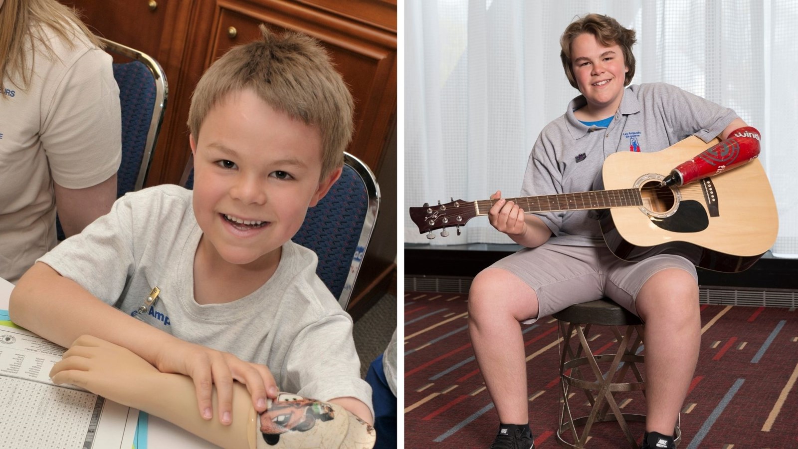 Xavier Fortier remercie l'Association des Amputés de guerre