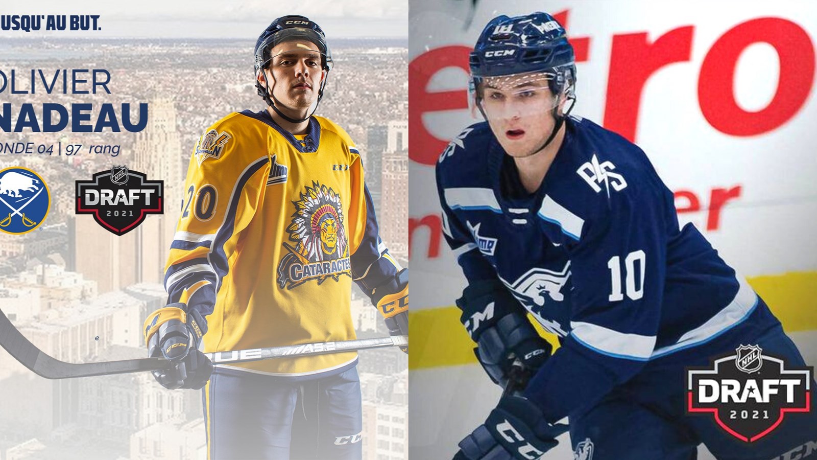 Olivier Nadeau et Joshua Roy sont repêchés dans la LNH