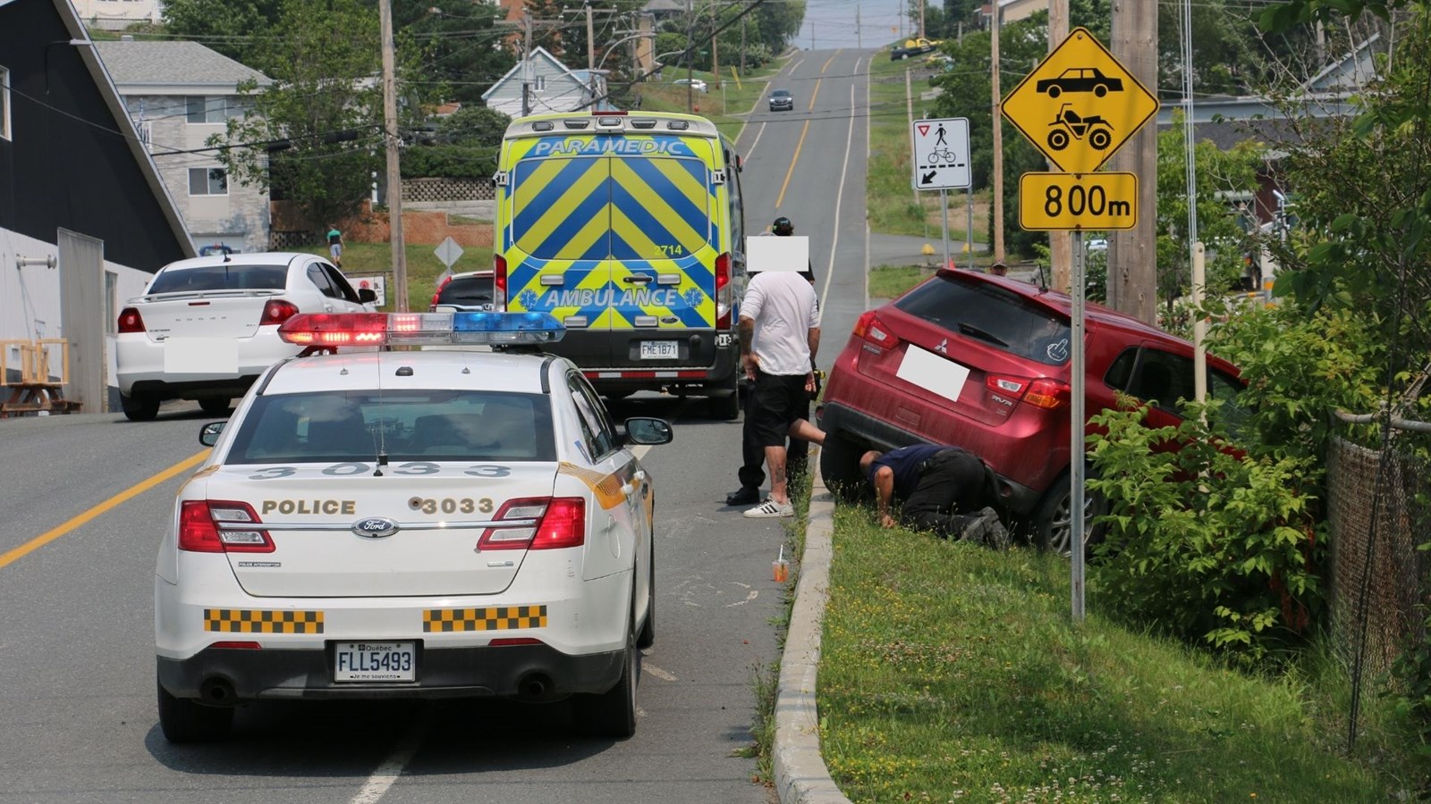 Collision à Beauceville: trois personnes transportées à l'hôpital