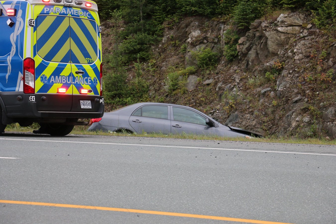 Sortie de route sur l'A-73