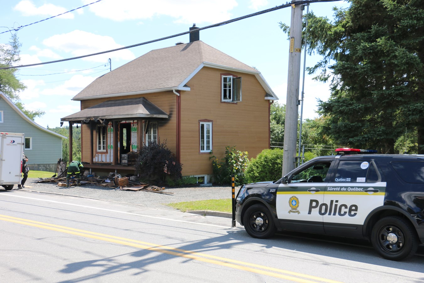 Un adolescent suspecté d'avoir mis le feu à une résidence de Lac-Etchemin