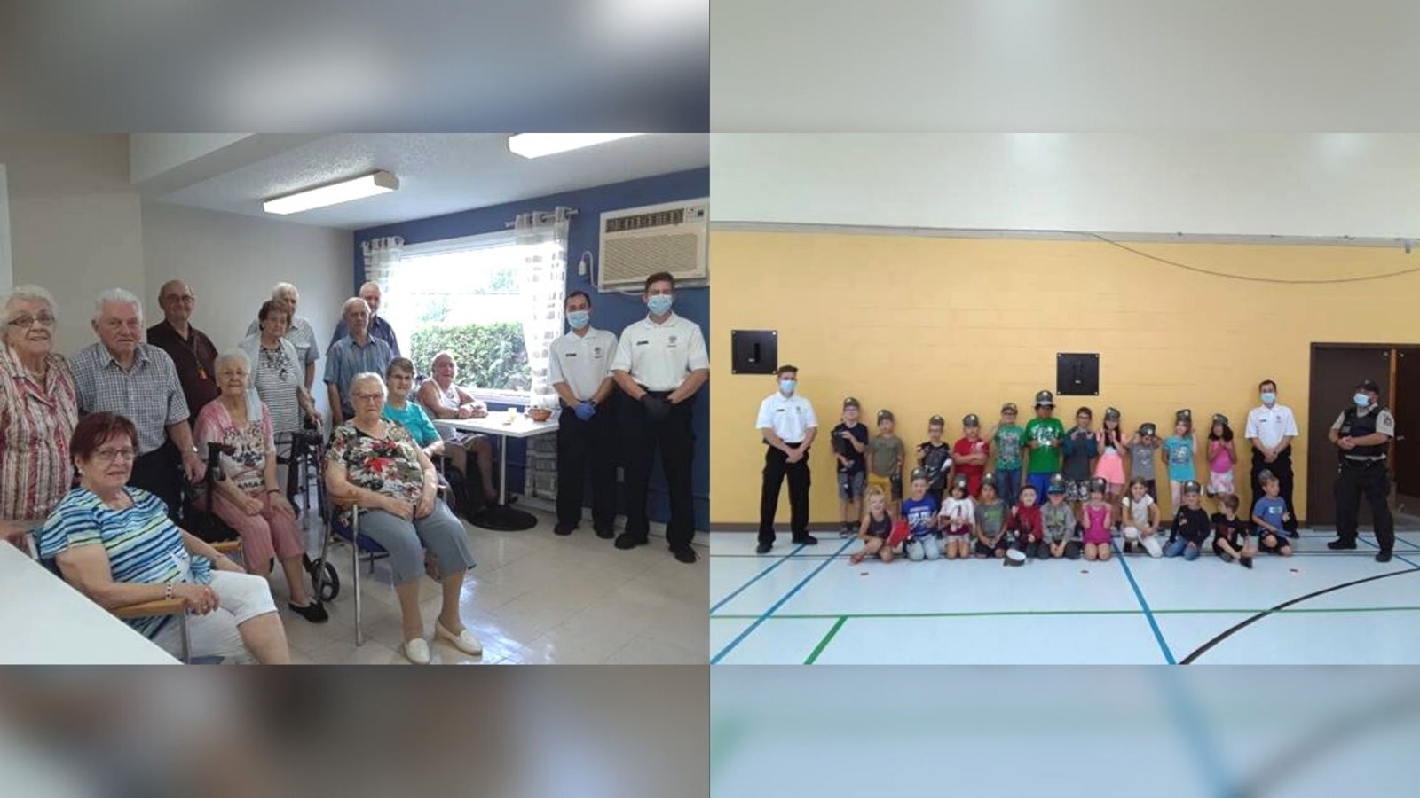 Les cadets de la Sûreté du Québec ont rendu visite aux citoyens