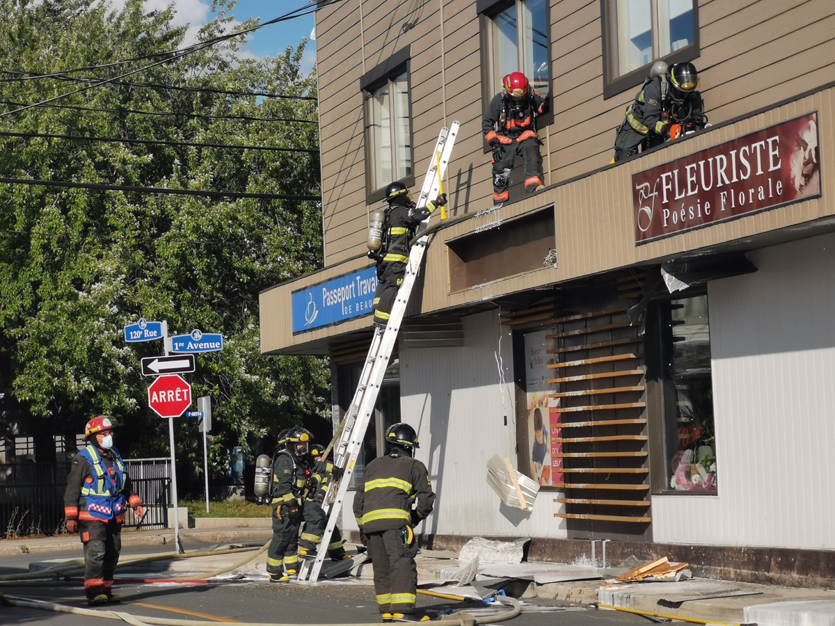 Incendie au fleuriste Poésie Florale à Saint-Georges