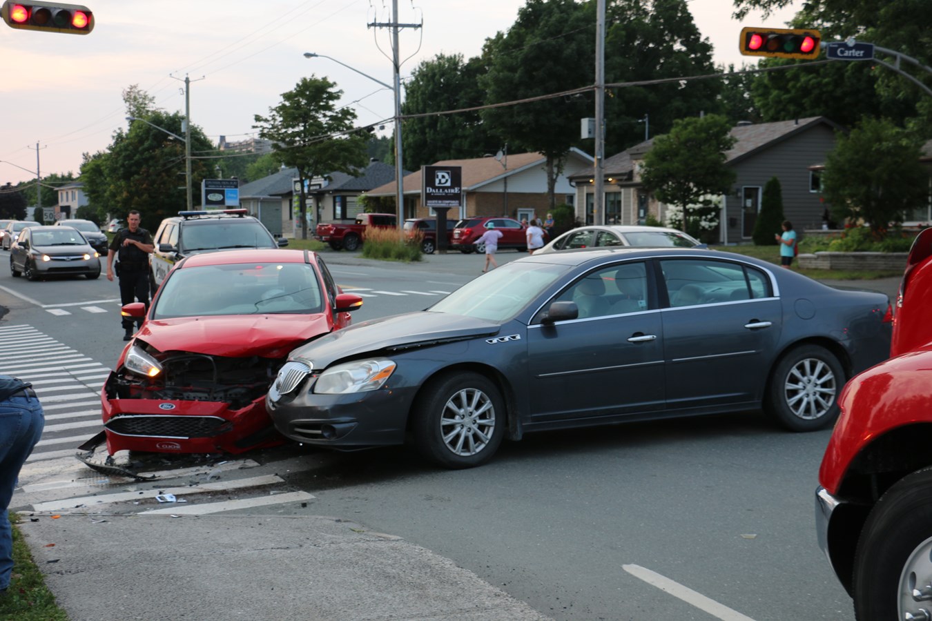 Deux blessés mineurs dans une collision à Sainte-Marie