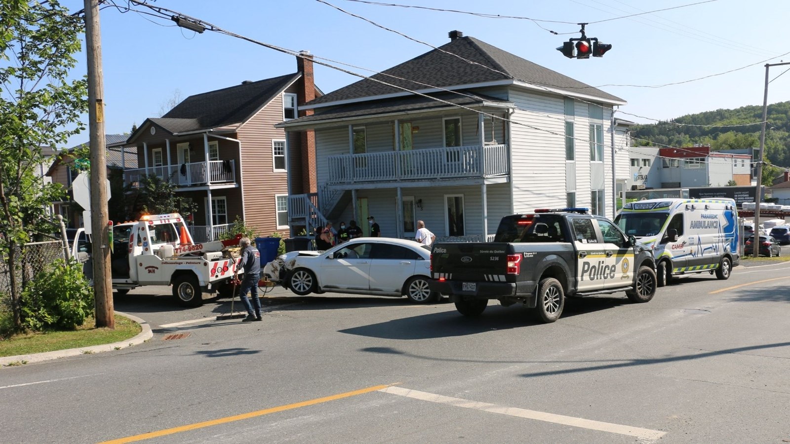 Accident à Beauceville: un blessé mineur