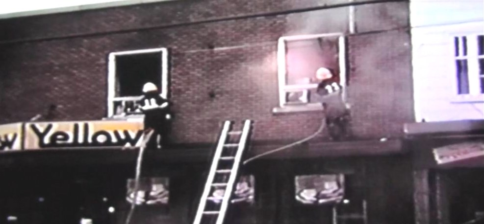 Normand DeLessard présente l'incendie chez Yellow Chaussures en 1986