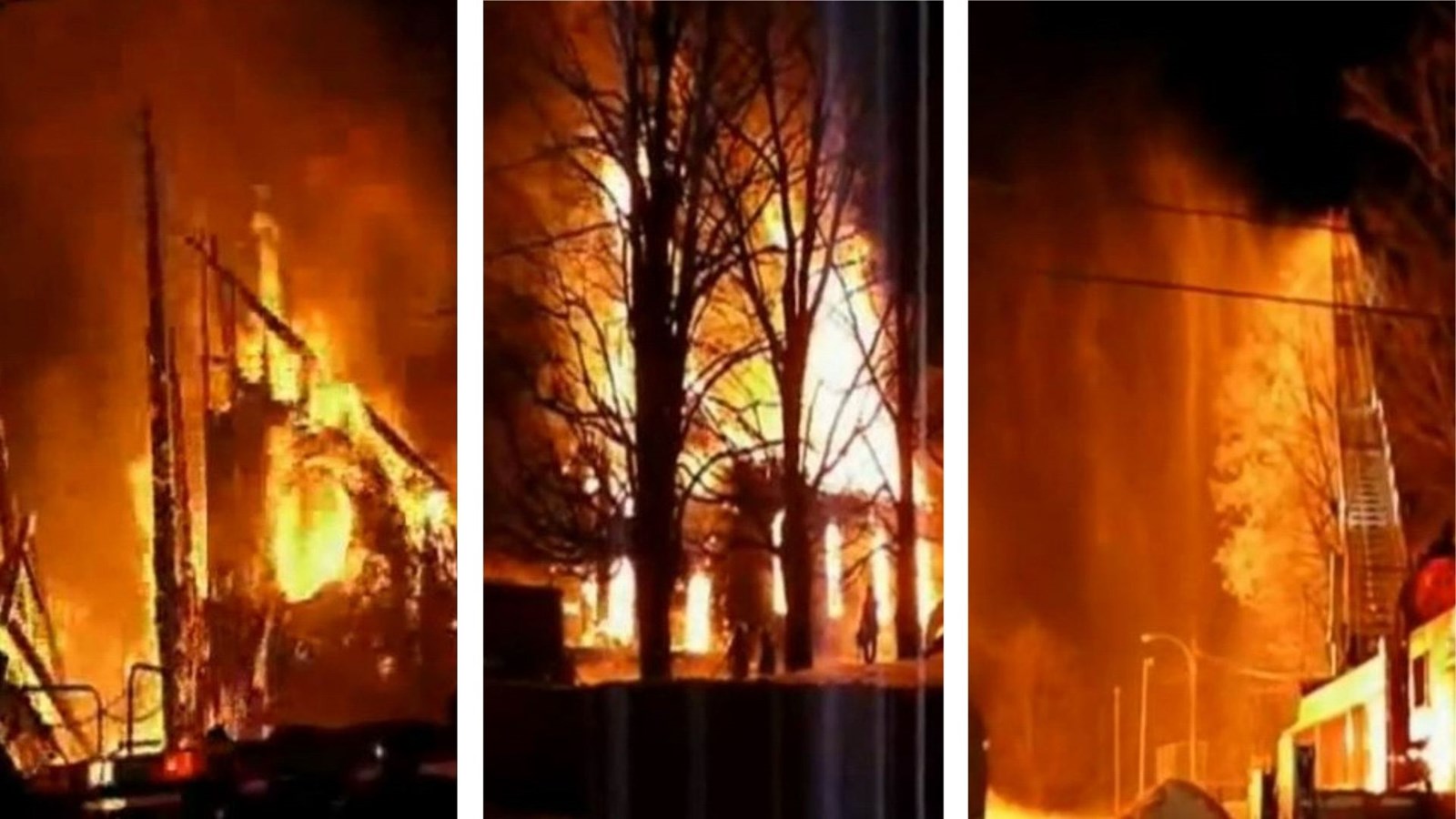  Normand DeLessard présente l'incendie de l'église de Saint-Philibert en 2009