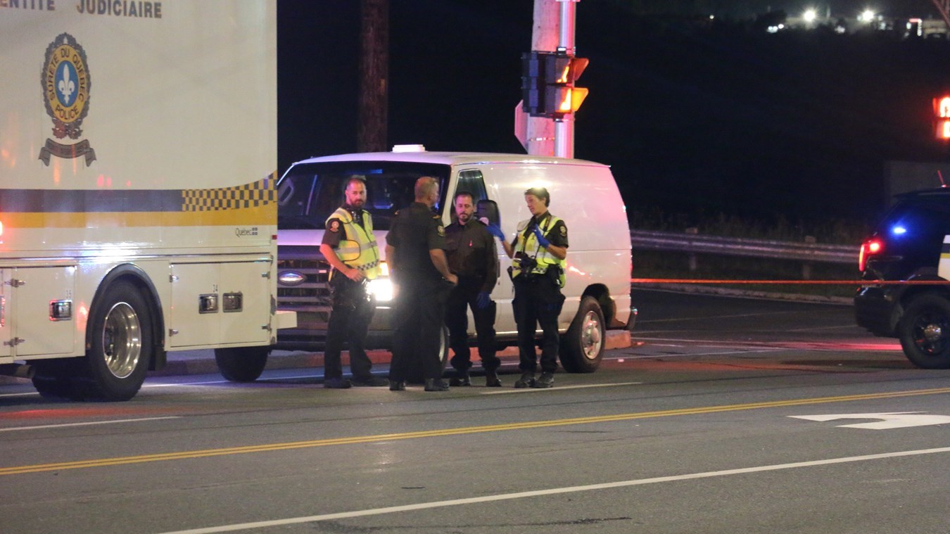 La policière Catherine Giroux remercie les gens de leur soutien