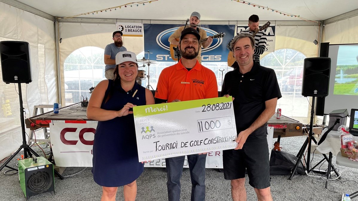 Le tournoi de golf Construxime récolte 15 000 $