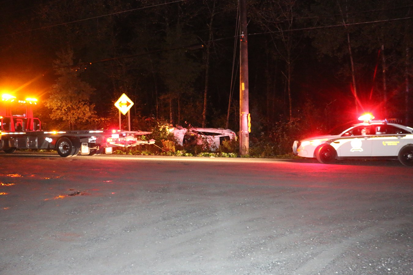 Une voiture fait une sortie de route à Saint-Philibert