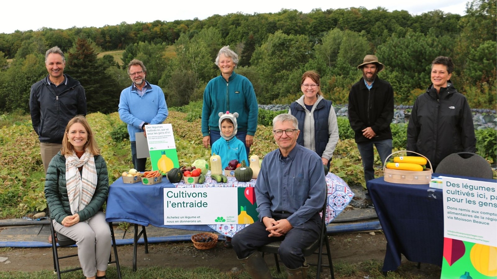 Vente de légumes au profit des plus démunis