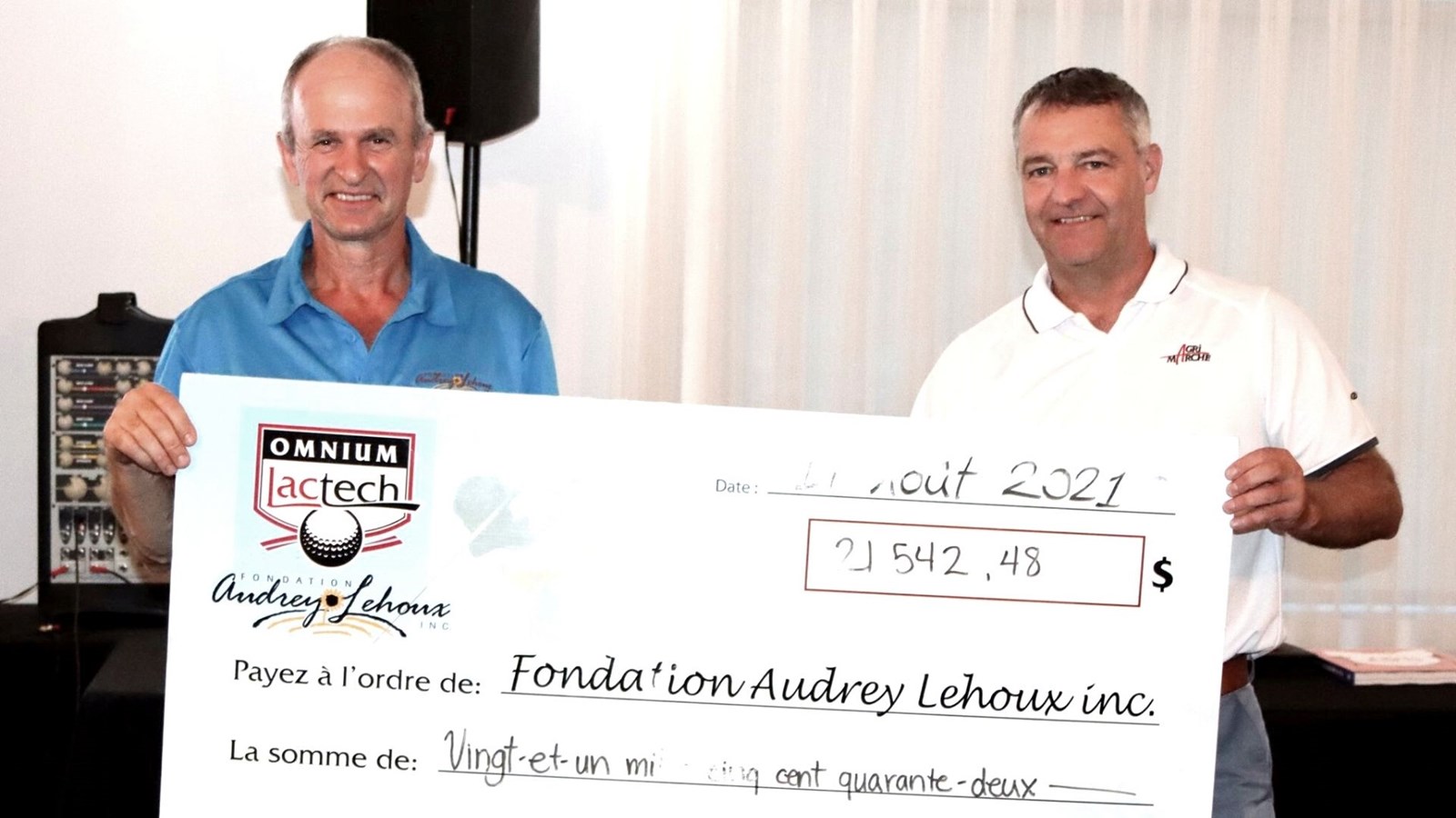 La Fondation Audrey-Lehoux récolte plus de 21 000 $