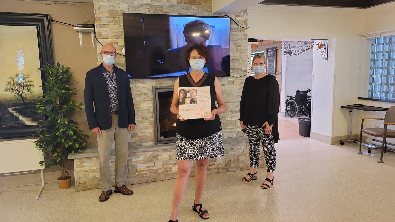 Un nouveau téléviseur pour le CHSLD de Saint-Isidore