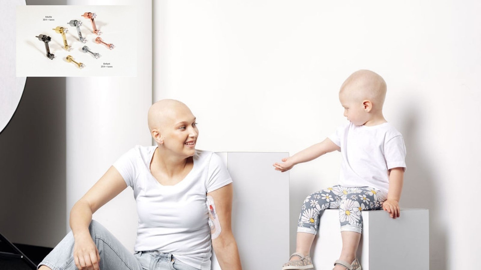 Les boucles d’oreilles de l’Espoir Leucan pour aider les enfants atteints de cancer
