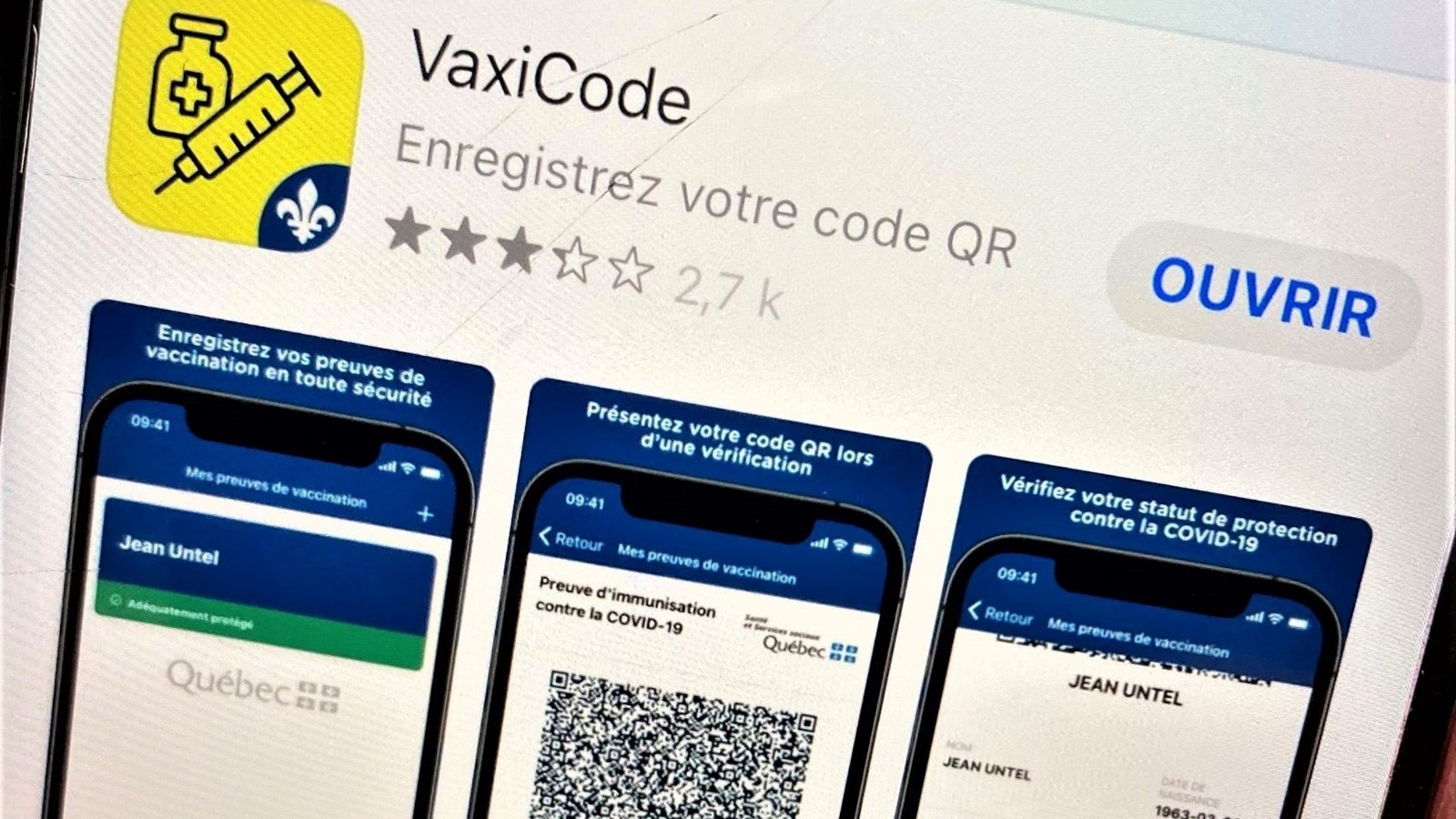 Passeport vaccinal: opération policière spéciale 