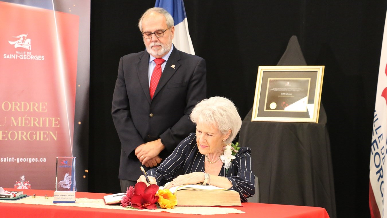 Ordre du mérite georgien: portrait de Colette Bourque