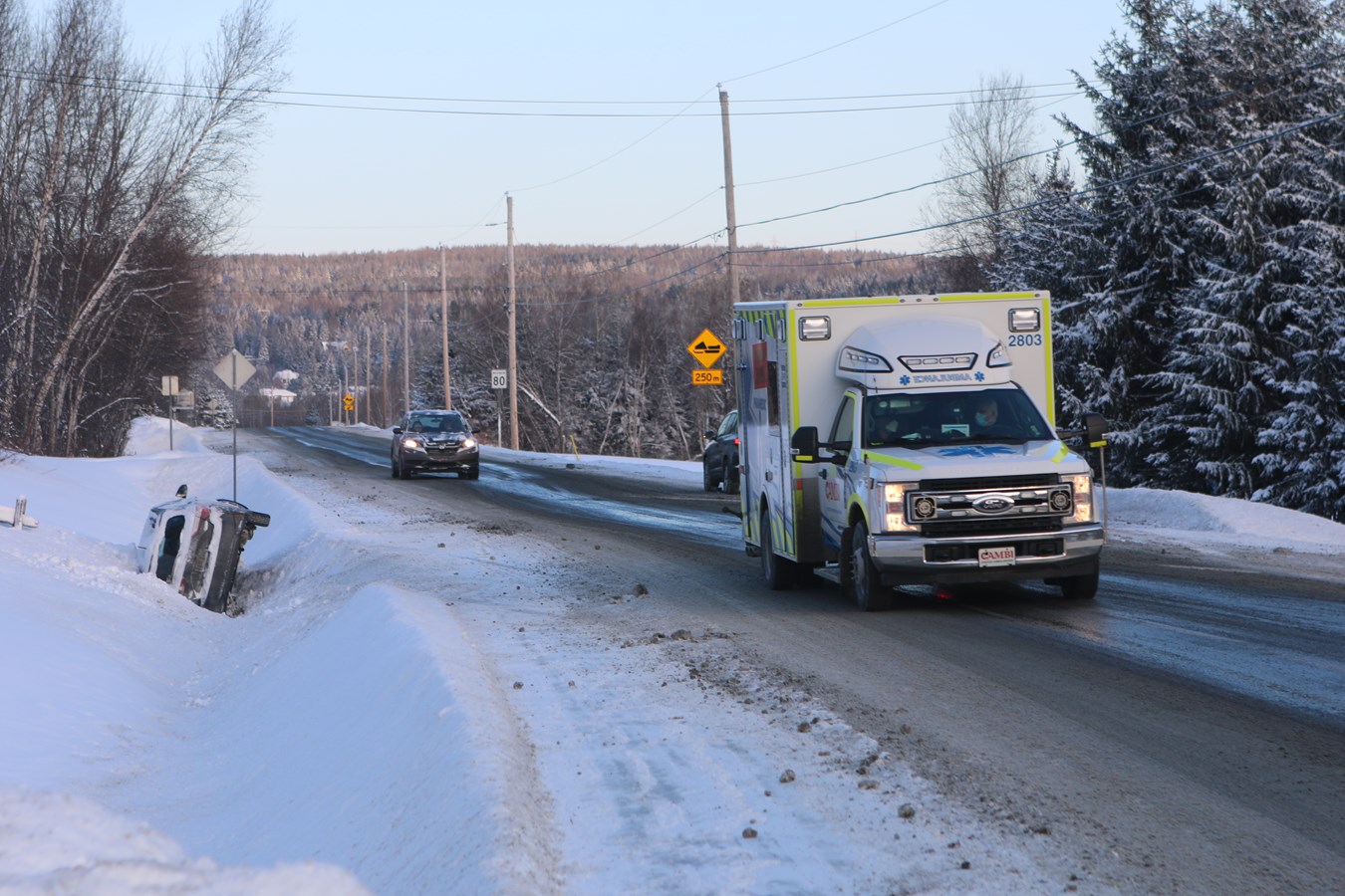 Quatre accidents en une heure en Beauce