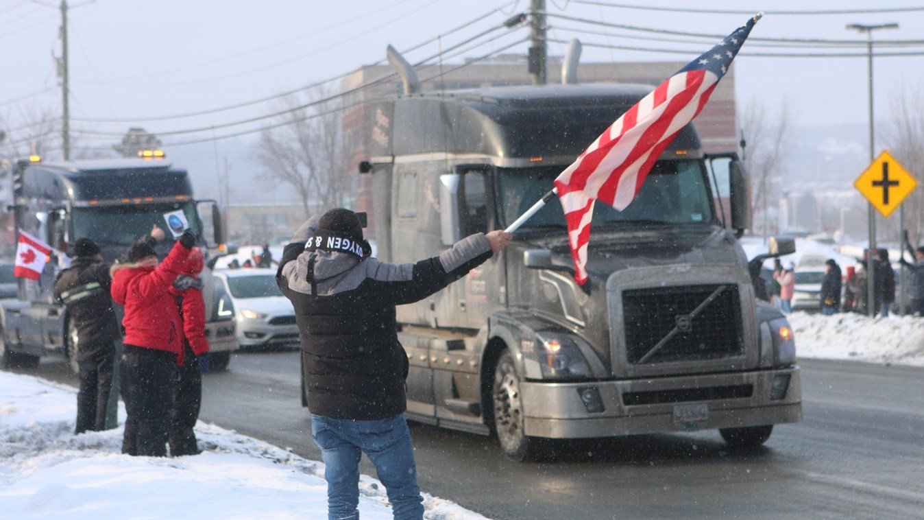 Le convoi des camionneurs de la Beauce est bien en chemin pour Ottawa