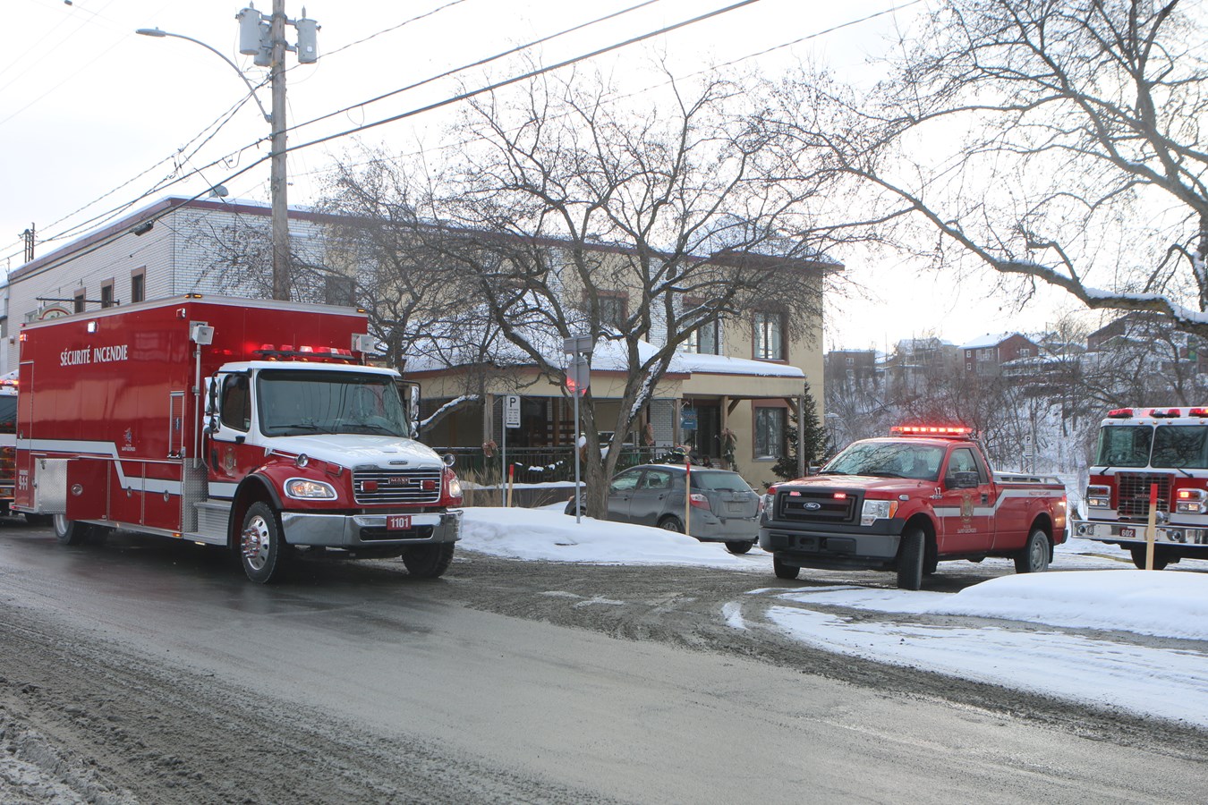 Feu de four dans un restaurant