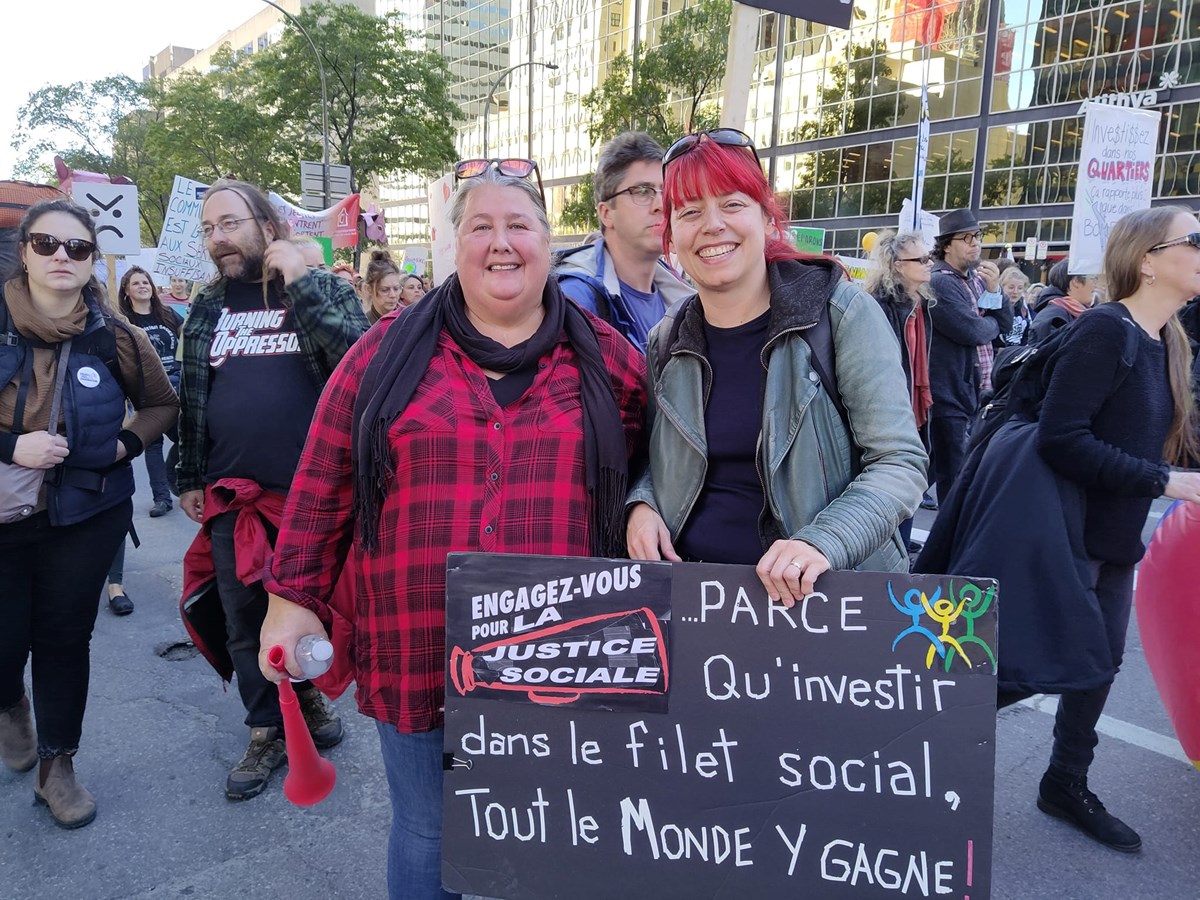 Grande manifestation des groupes communautaires
