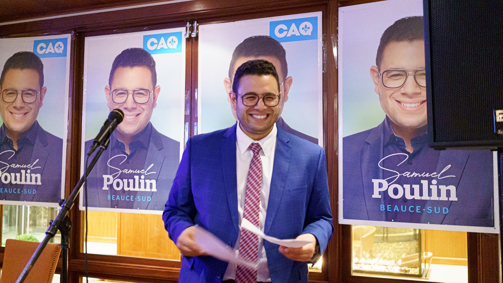 Samuel Poulin est très content de conserver son siège