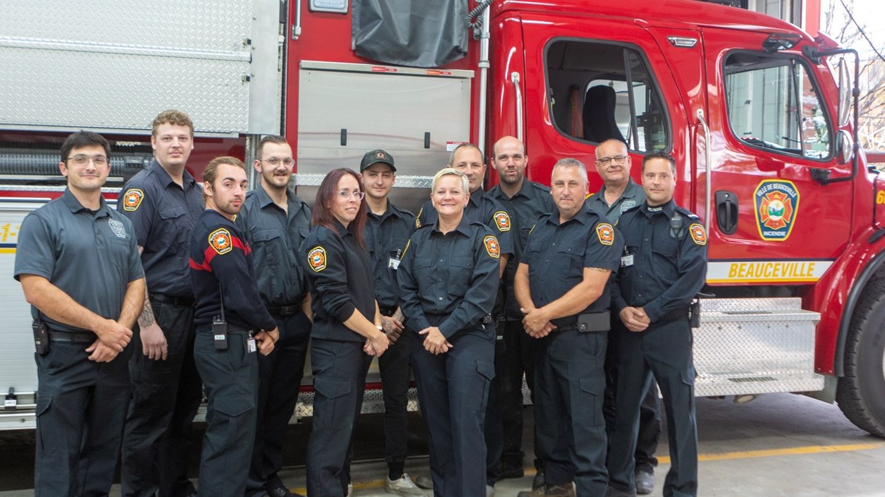 Une équipe de premiers répondants à Beauceville