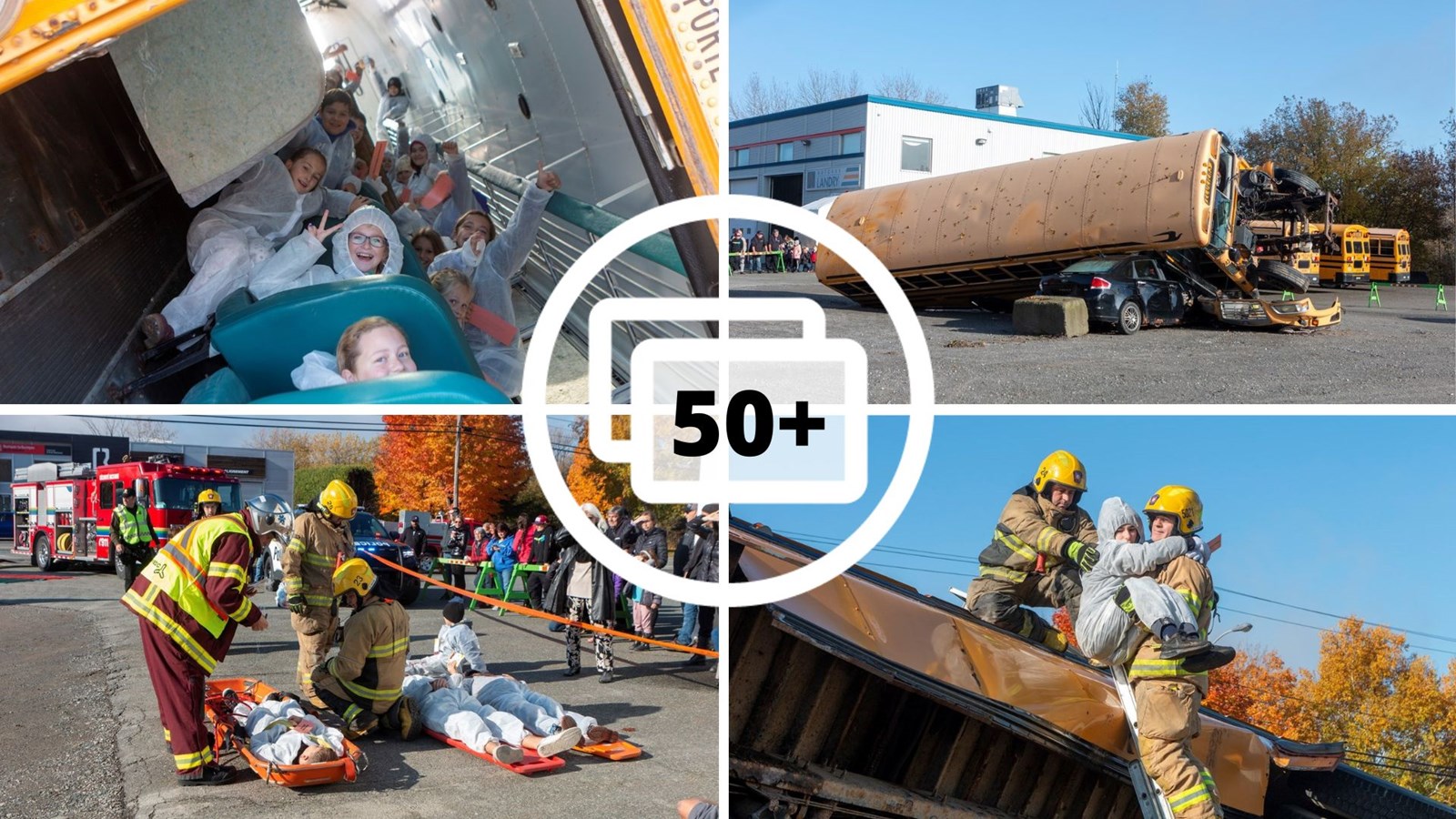 Vingt-et-un enfants « sauvés » lors d'un exercice des pompiers de Sainte-Marie-de-Beauce