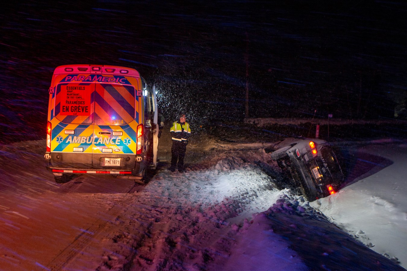 Un blessé léger dans une sortie de route à Beauceville