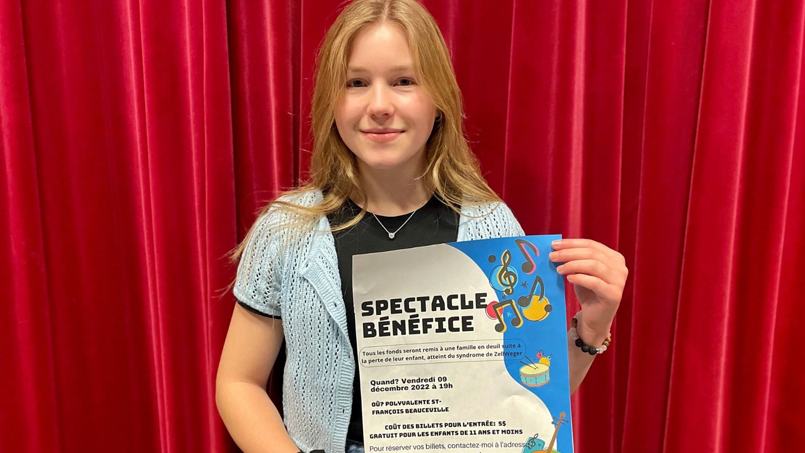 Une invitation d'Angelik Gagné à son spectacle-bénéfice