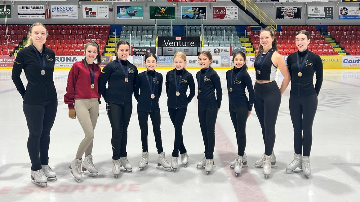 Neuf patineuses de Saint-Georges médaillées
