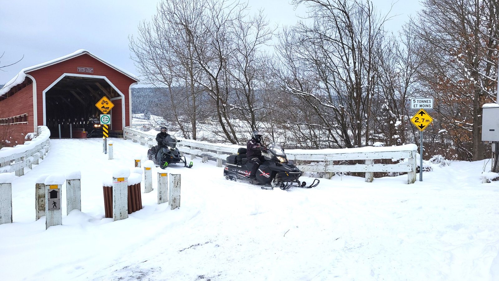Le Pont couvert Perrault est officiellement rouvert