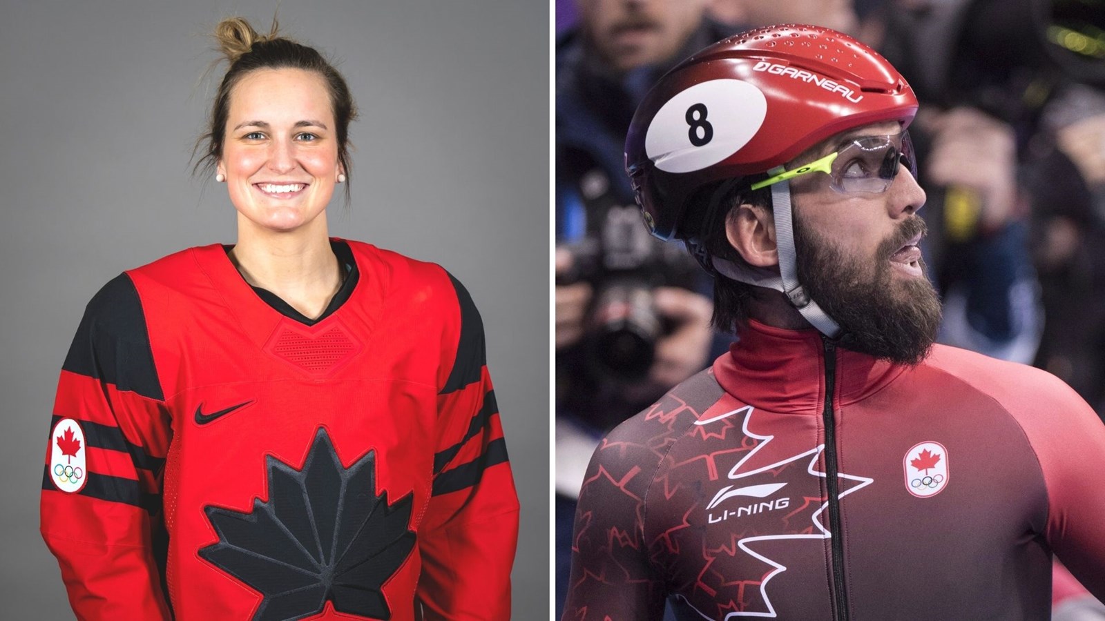 Marie-Philip Poulin et Charles Hamelin seront les porte-drapeaux du Canada