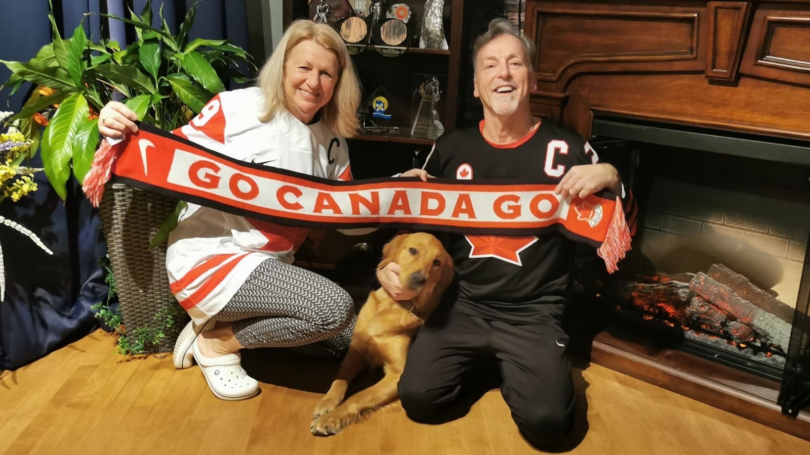 La famille Poulin derrière Marie-Philip même à distance