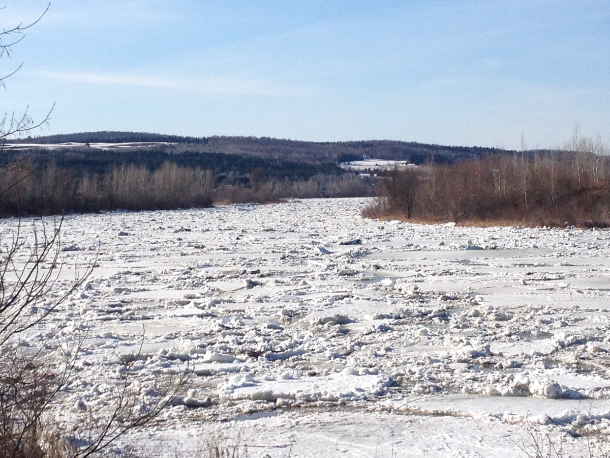 Embâcle de la Chaudière dans le secteur du parc des roulottes