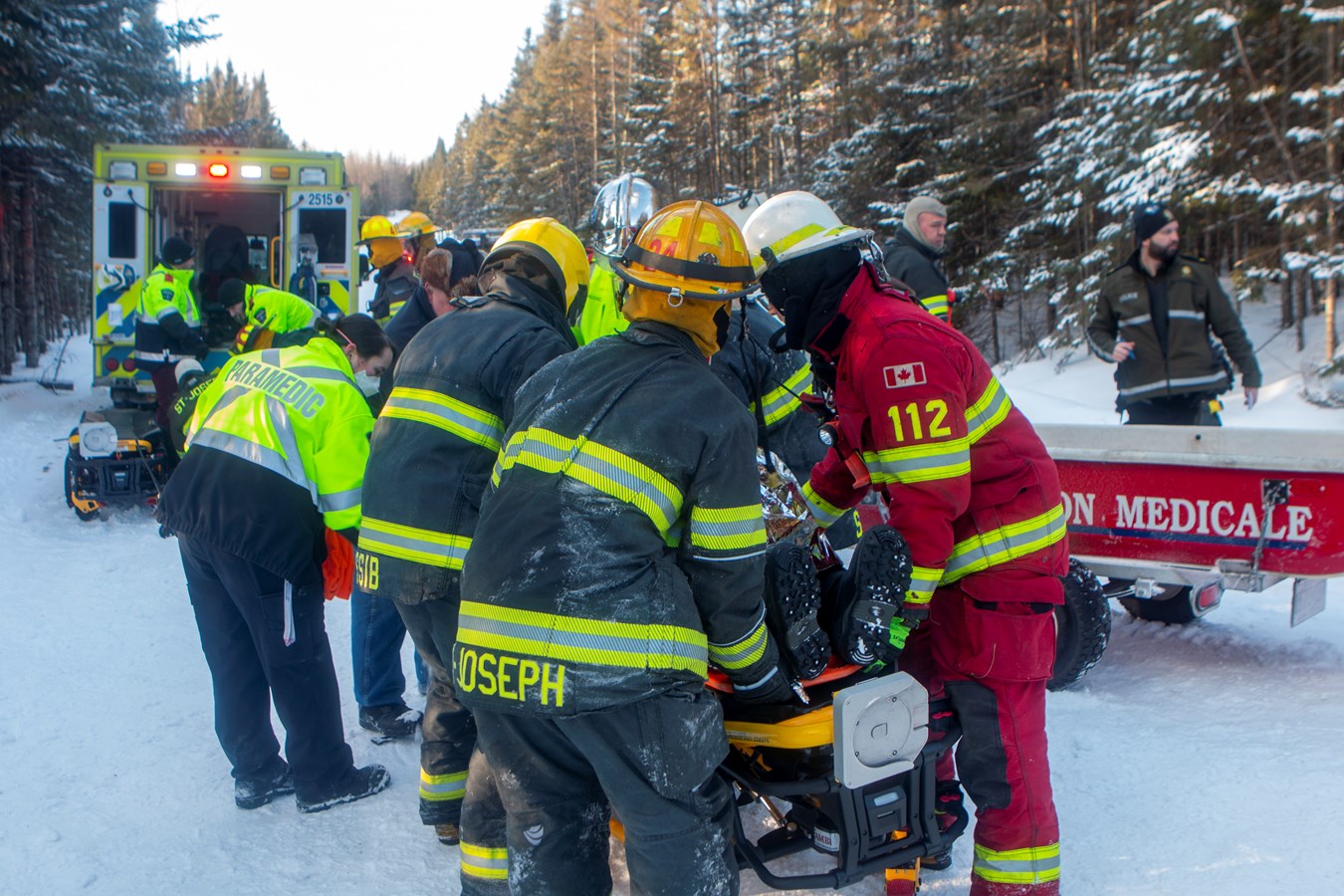 Deux blessés dans un accident de motoneige