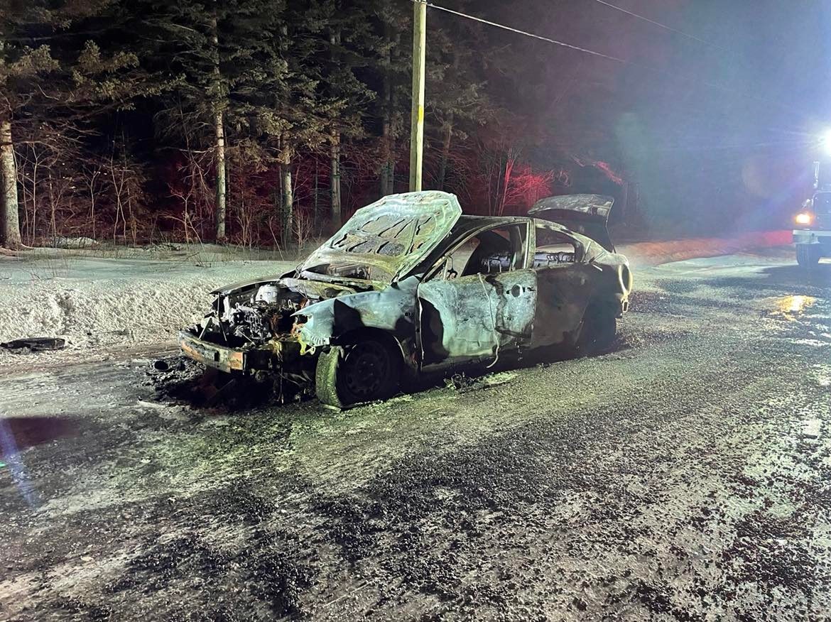 Feu de véhicule à Saint-Côme