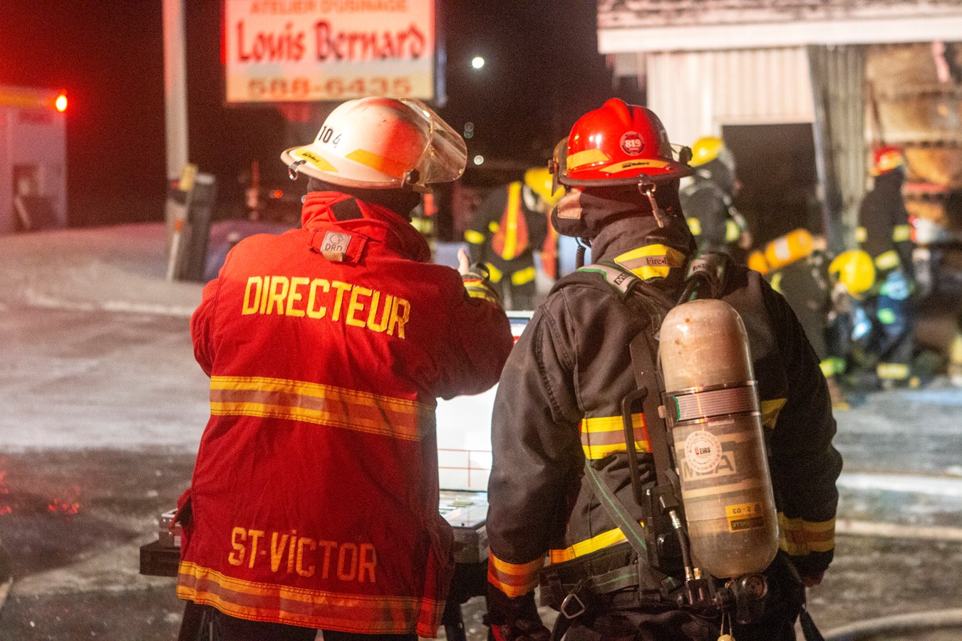 Incendie dans un garage commercial