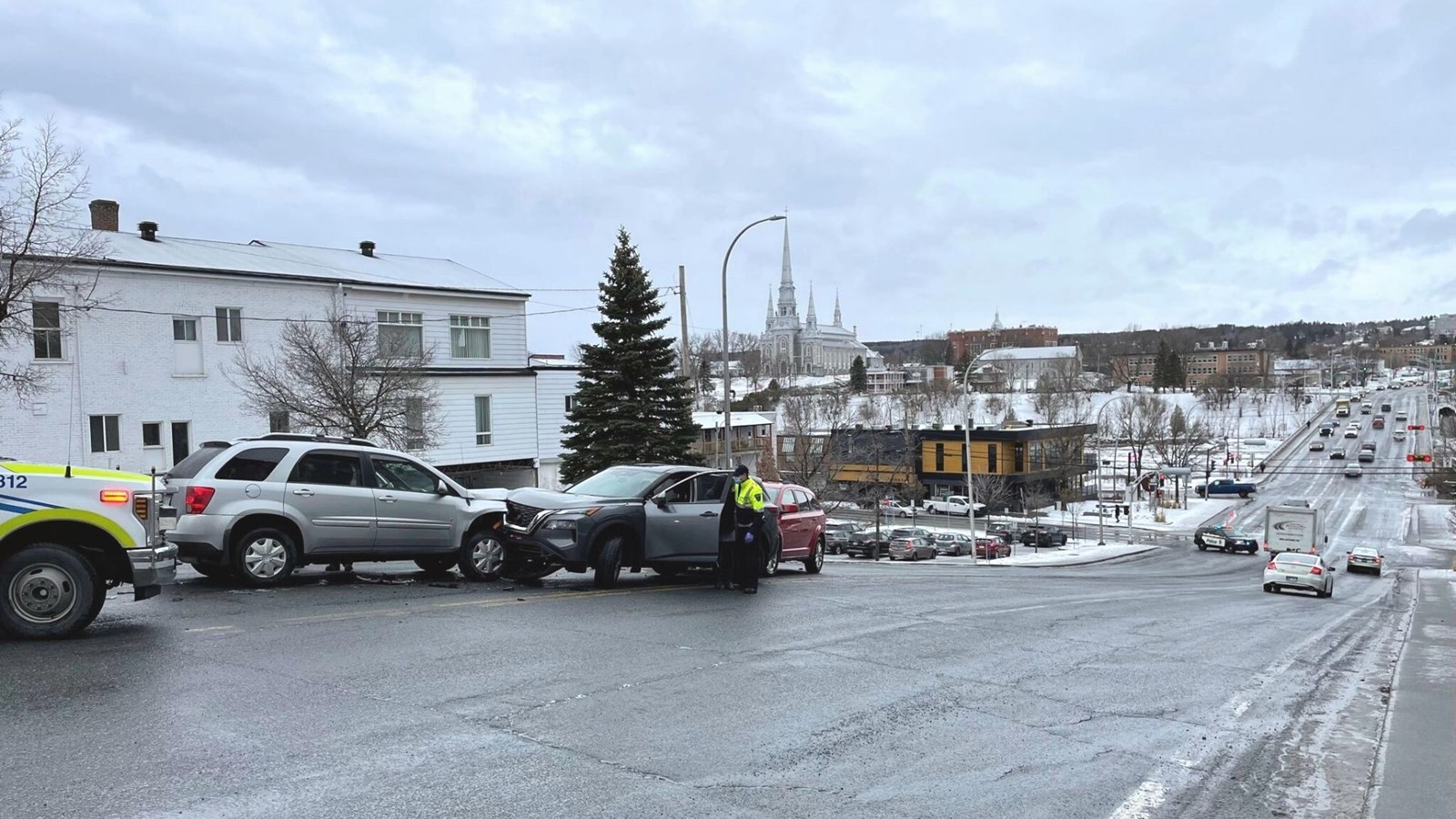 Circulation perturbée sur la 118e rue à Saint-Georges
