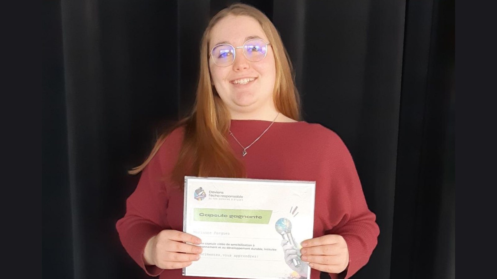 Marianne Forgues gagne la première étape d'un concours environnemental