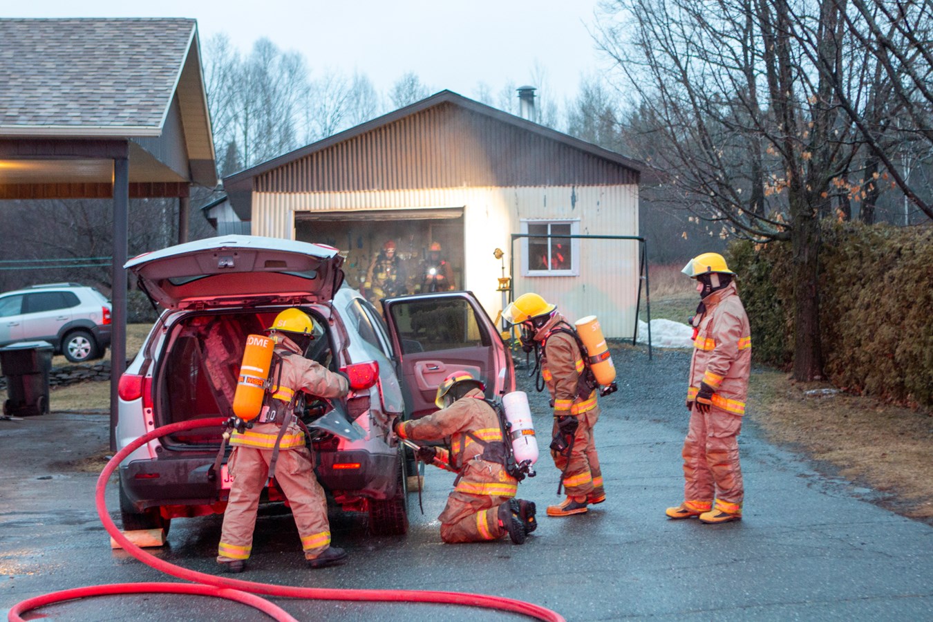 La rapidité d'intervention des pompiers permet de limiter les dégâts