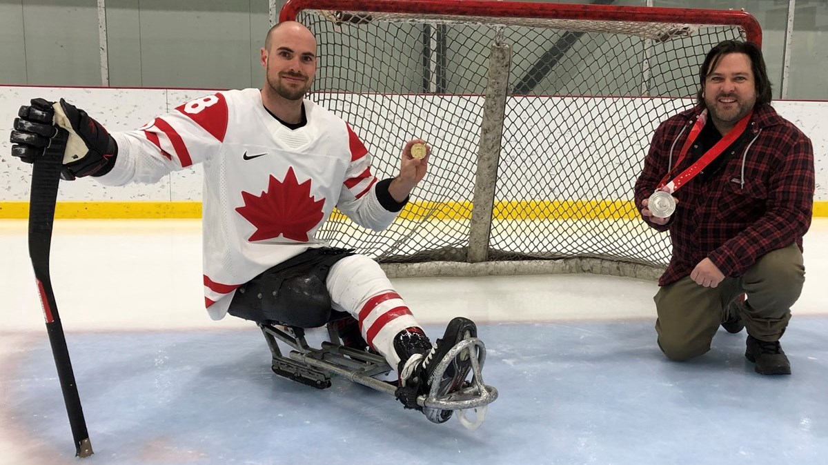 L'athlète paralympique Antoine Lehoux décoré par Adstock
