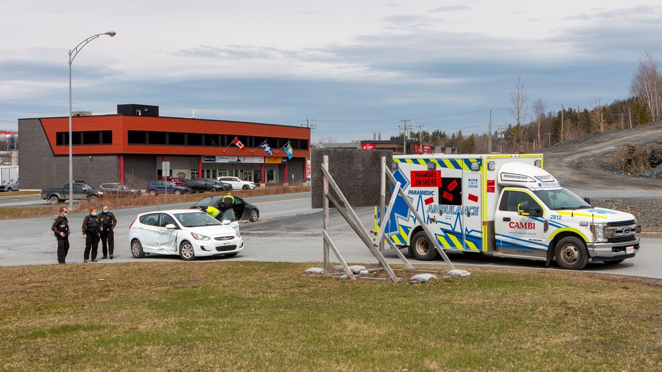 Saint-Georges: un accident s'est produit à la sortie de Walmart