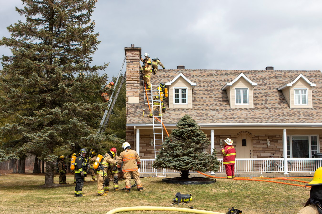 Début d'incendie à Frampton