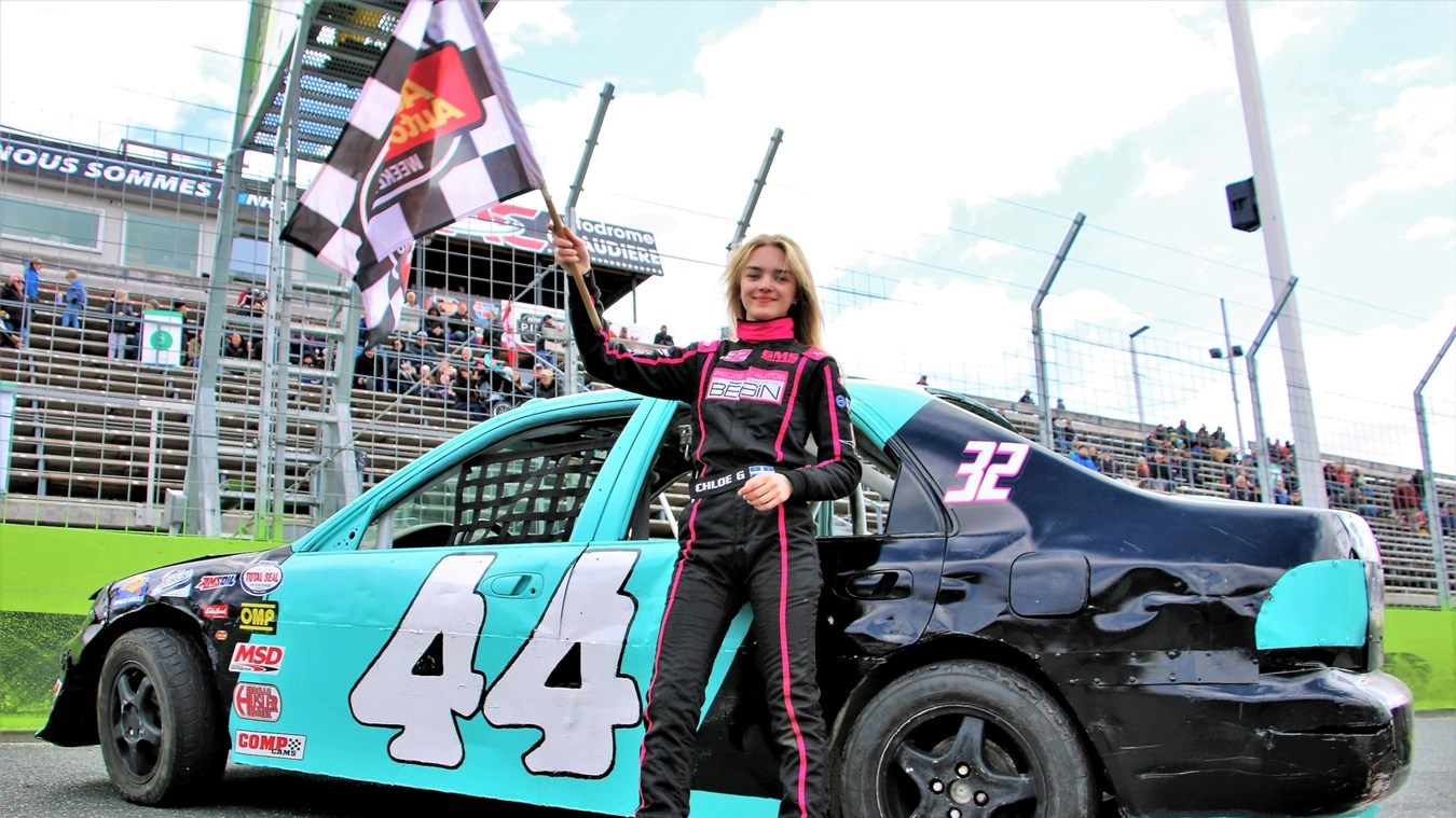 La pilote Chloé Grondin remporte la première course de la saison