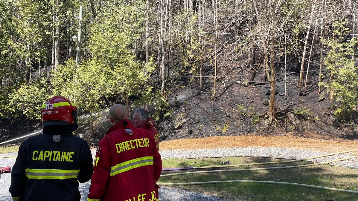 Un feu de forêt à Vallée-Jonction est en cours