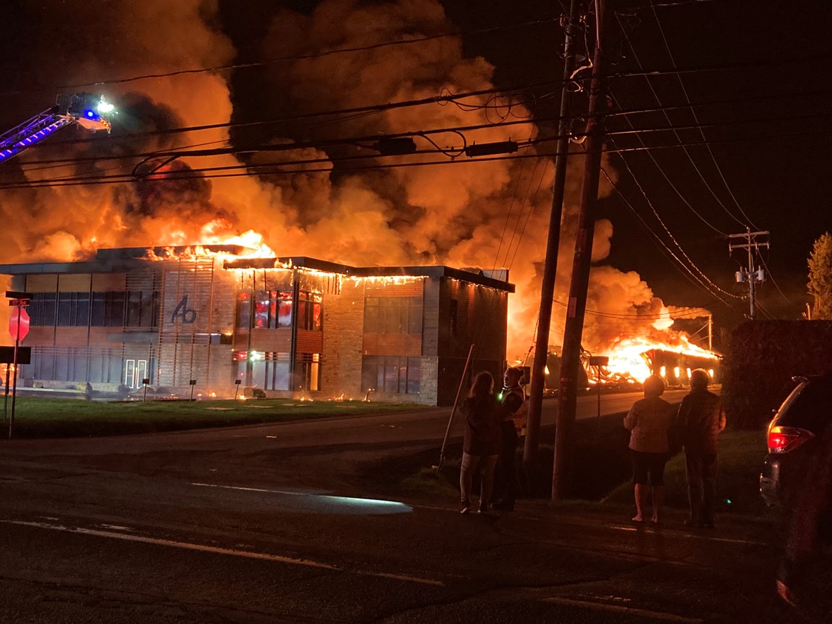 Incendie majeur à l'entreprise Abritek